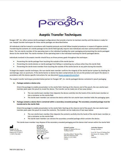 Aseptic Transfer Techniques