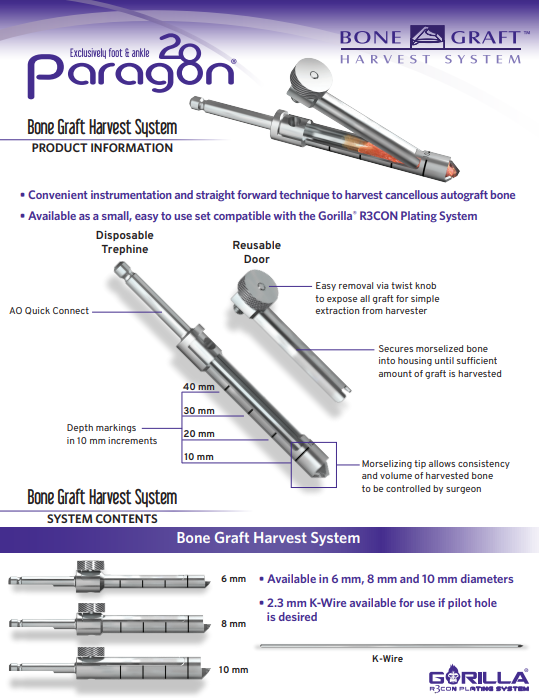 Bone Graft Harvest System Brochure