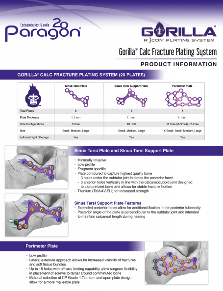 Calcaneal Fracture Plating System Brochure
