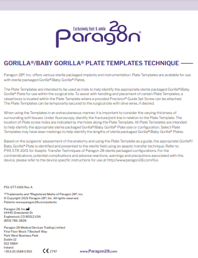 Gorilla® Plate Template Technique Tip