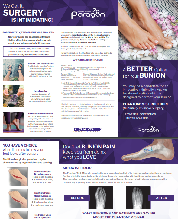 phantom mis patient brochure
