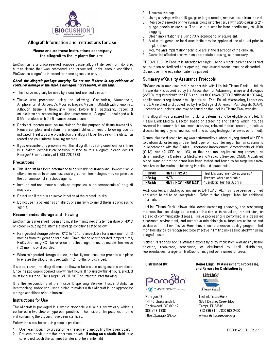 https://paragon.fru.qa/app/uploads/2026/06/PRC01-20LBL-Package-Insert-for-Paragon28-BioCushion-Rev-1-05-29-26-pdf.jpg